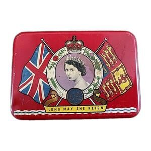 Vintage Oxo Long May She Reign Queen Elizabeth II 2nd June 1953 Coronation Tin
